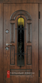 Входные двери МДФ в Краснозаводске «Двери МДФ со стеклом»
